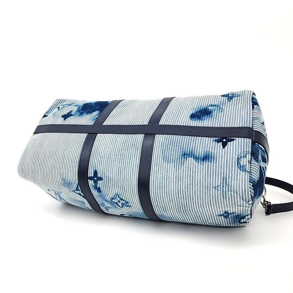 Louis Vuitton Denim Watercolor Bandouliere Keepall 50 - Picture 5 of 6